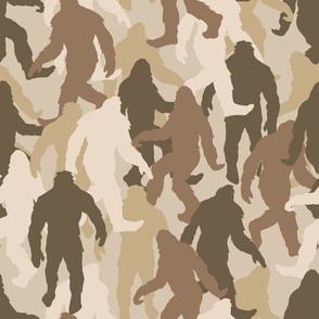 funny bigfoot sasquatch camouflage desert large scale