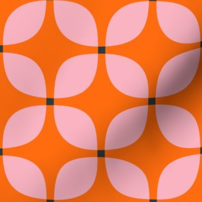 Squircle shapes in pink & orange (small)