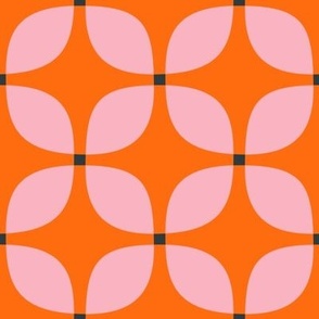 Squircle shapes in pink & orange (small)