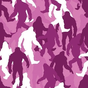 funny bigfoot sasquatch camouflage pink large scale