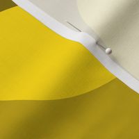 Squircle shapes in shades of yellow