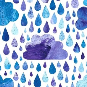 purple blue rain clouds sky collage - M