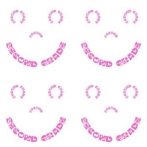 Second grade smiley butterfly font