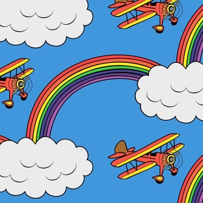 Skies Above - Rainbows and Planes