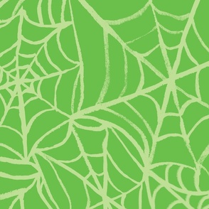 Spiderwebs - Jumbo Scale - Lime Green Halloween Goth Spider Web Gothic Cobweb