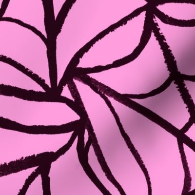 Spiderwebs - Jumbo Scale - Pink and Black Halloween Goth Spider Web Gothic Cobweb
