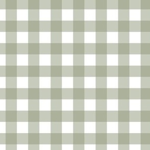 Gingham Plaid Artichoke Green