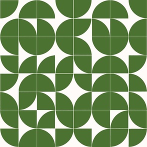 geometric green cola simple print