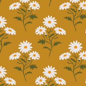 mustard brown daisy flower