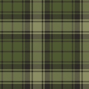 Green and Off-Black Plaid