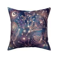 Celestial Cosmos Constellation Floral Garden