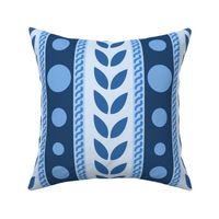 Monochromatic Blue Abstract Stripes- Giant Print