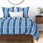 Monochromatic Blue Abstract Stripes- Giant Print