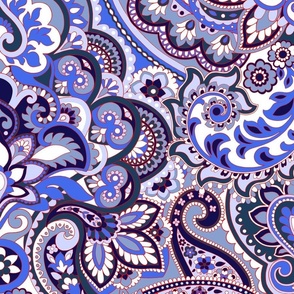 Divine Pleasure Paisley Damask 40" Fabric Only!