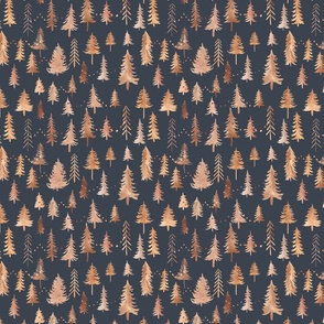 Copper Trees - Medium - Navy