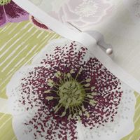 hellebores with circles - Lemongrass - SMALL