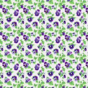 Purple Pansies Pattern