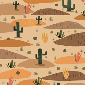 Wild West - Saguaro cactus plains L