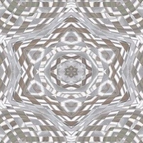 neutral mosaic ornate hexagon