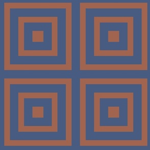 boho coordinated geometric duocolour _ blue ridge _ amaro_ for East Fork Autumnal Table Linen in Stylish Retro Geometric 70ies vibes