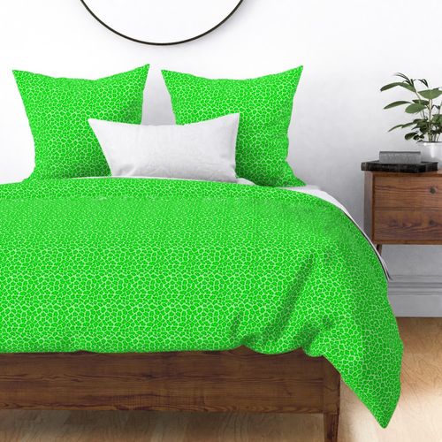 Small Bright Green Leopard Print Tonal