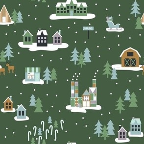 the North Pole village - tinsel