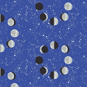 Moon Phases in a Starry Sky in Small Scale