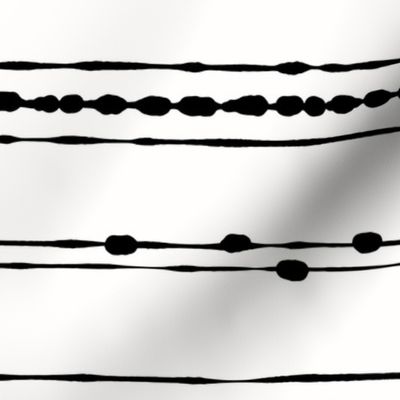 Modern minimum black line art pattern-small scale