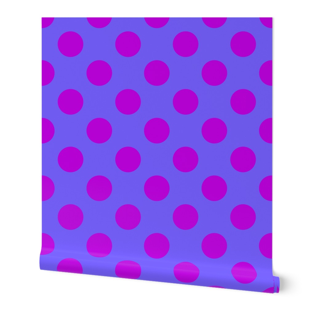 Small Purple and Magenta Polka Dot Tonal