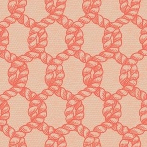 Nautical Rope Net - Coastal Chic Color Collaboration (Coral)