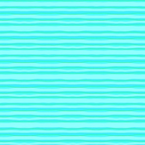 Seaside tropical ocean wavy stripes in blue and green