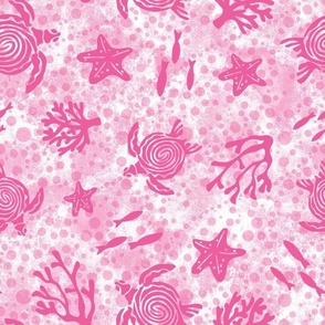 Large Scale Sea Turtles in Pink