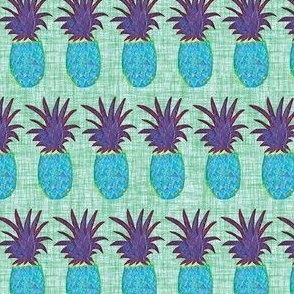 Pineapple Polygons Blue Purple