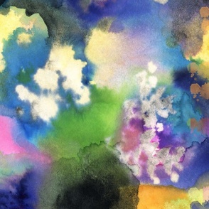 splashes of colors watercolor abstract design jumbo large