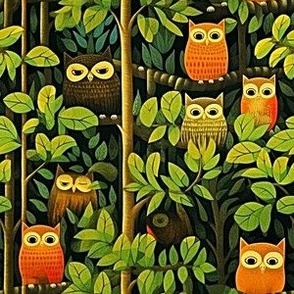 owls in trees 2
