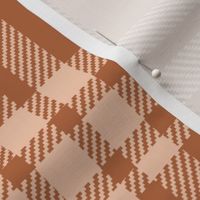 JUMBO Fall plaid fabric orange brown boho designs