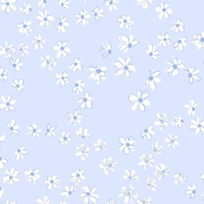 Micro Sky Blue ditsy floral- modern country