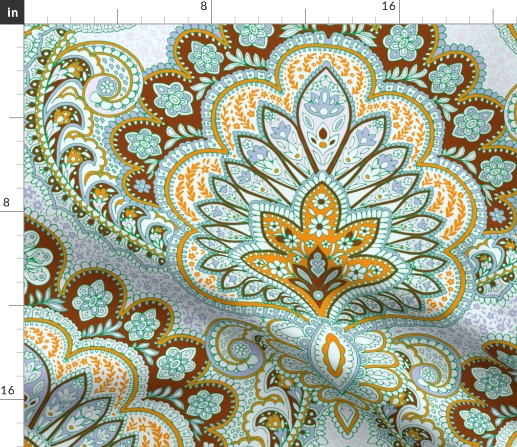 Blissful Harmony Paisley Damask 24.5"