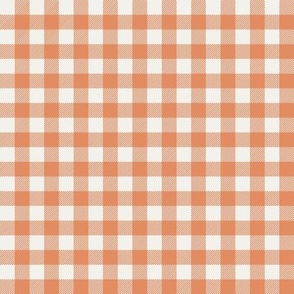 LARGE Pumpkin Pie Check fabric -  pumpkin boho fall tartan check plaid fabric 10in