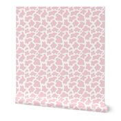 Medium Scale Cow Print Cotton Candy Pink and White