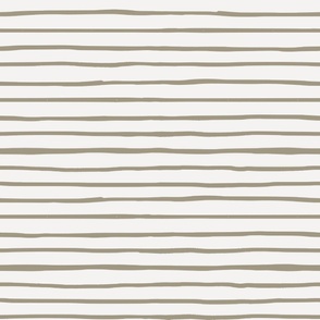 Simple Horizontal Stripes (Cream) (Jumbo Scale)(24")