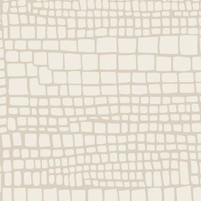 mosaic - bone beige_ creamy white - small geometric