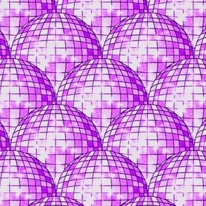 Purple disco balls