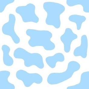 blue cow print