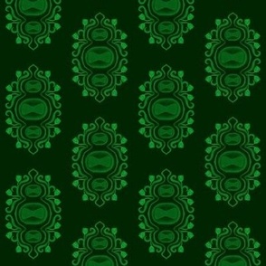 Victorian Monkey Pox pattern (green)