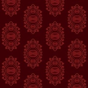 Victorian Monkey Pox pattern (red)