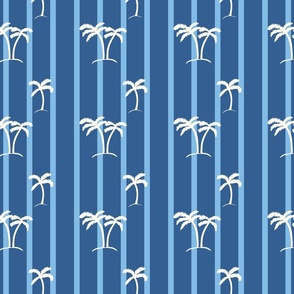 Hawaiian Palm Trees Ocean Blue Medium