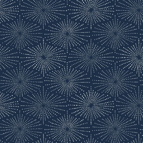 Sea Urchin Shell - Navy Blue (MediumScale)