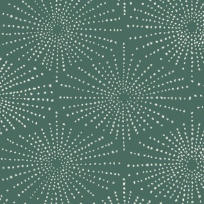 Sea Urchin Shell - Pine Green (Large Scale)