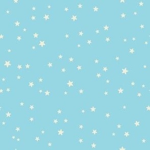 xs-Baby Boy-Cream Stars on Light Blue